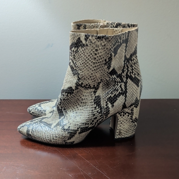 Sam Edelman Snakeskin Ankle Boots - Picture 2 of 4